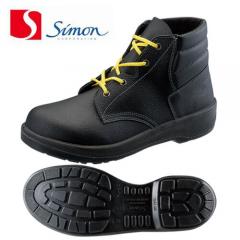 シモン7522黒静電靴　JIS規格合格　中編上靴