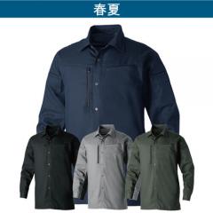 桑和3058-02 日本製素材 長袖シャツ