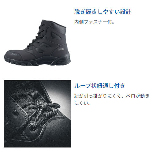 シモンRS022黒　JSAA規格合格　半長靴