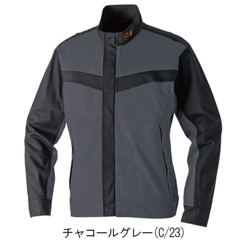 桑和6042-00 綿100% 長袖ブルゾン(難燃)