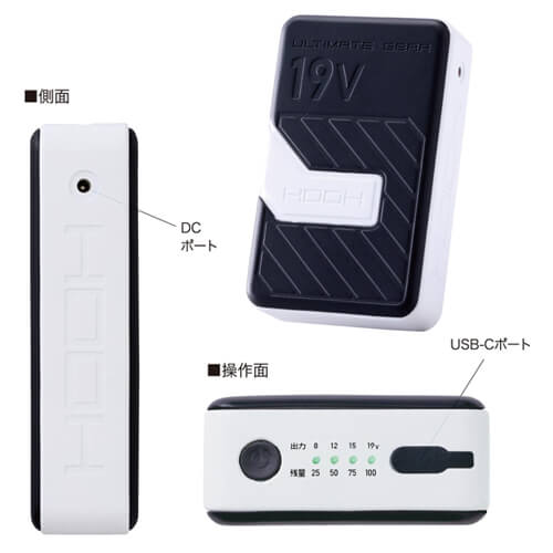 鳳皇SV900  19Vファン・バッテリーセット