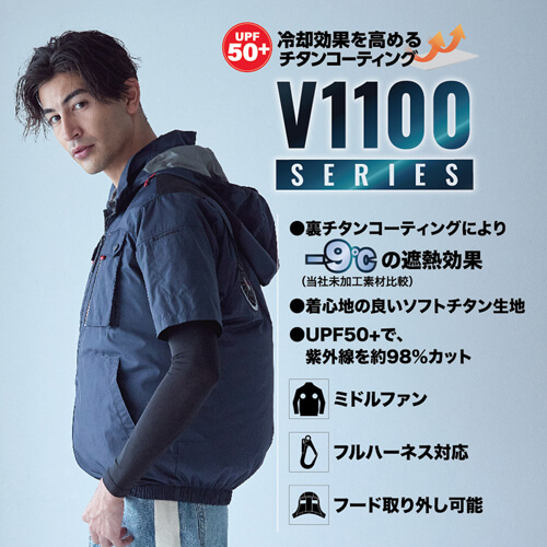 鳳皇V1127　快適ウェア　半袖ブルゾン