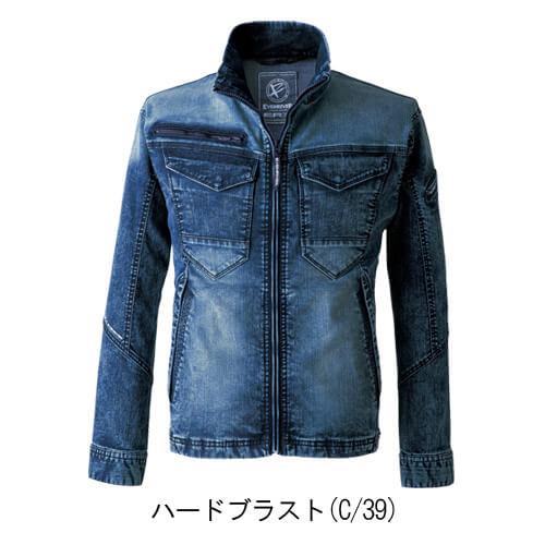 イーブンリバー USD1507 ストレッチデニムブルゾン
