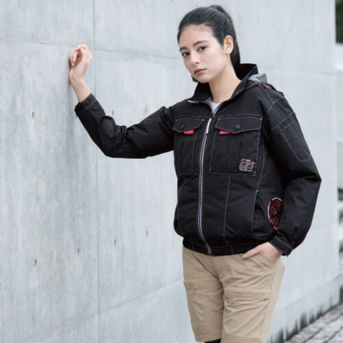 鳳皇V1212　快適ウェア　長袖フードジャケット