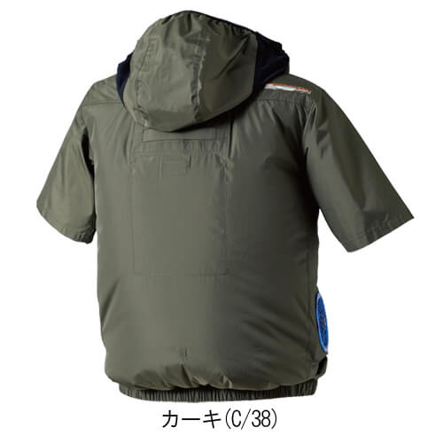 鳳皇V1217　快適ウェア　半袖フードジャケット