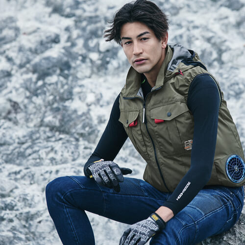 鳳皇V1219　快適ウェア　フードベスト