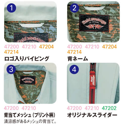 自重堂47210　半袖ブルゾン
