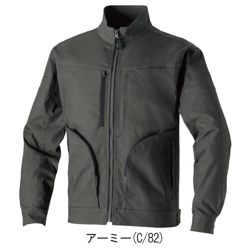 桑和3058-00 日本製素材 長袖ブルゾン
