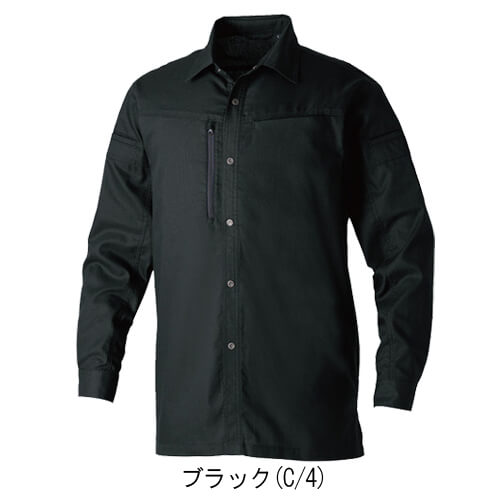 桑和3058-02 日本製素材 長袖シャツ