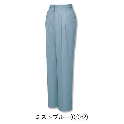 自重堂46106　エコレディースツータックパンツ(裏付)