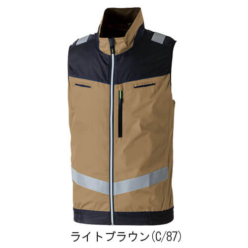 桑和7369-16 空調服ベスト(反射材付き)