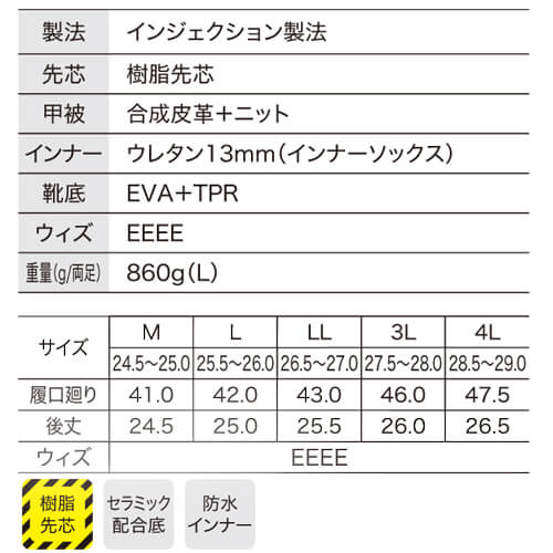 ジーベック85726　EVA防寒セーフティブーツ