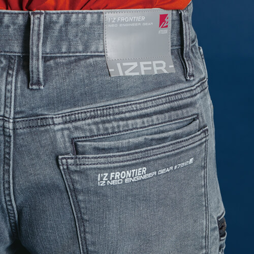 アイズ7312　3Dストレッチデニムカーゴパンツ