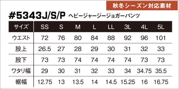 アイズ5343Sヘビージャージージョガーパンツ