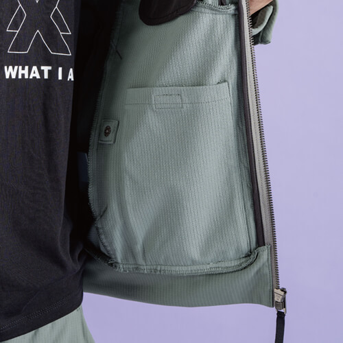 アイズ3980　バックワッフルワークジャケット