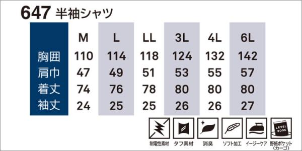 桑和647　半袖シャツ