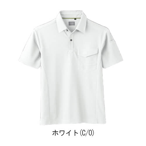 桑和50967　半袖ポロシャツ(胸ポケット付き)