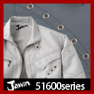 Jawin（ジャウィン）51600　自重堂ジャウィン51600 アイレットが印象的なロングセラー。　素材の地模様が高級感を演出し、個性が光るワークウェア